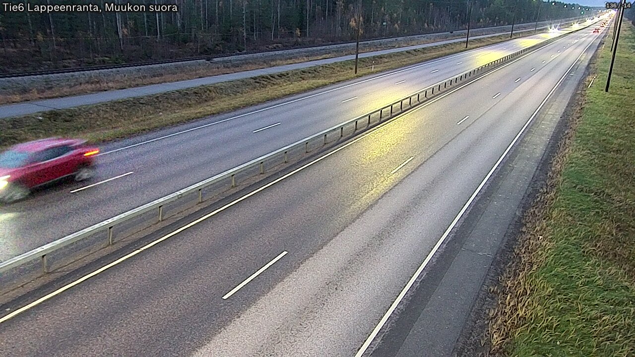 Kelikamerat Kuva Tie 6 Lappeenranta, Muukon suora, Lappeenranta, Etelä-Karjala
