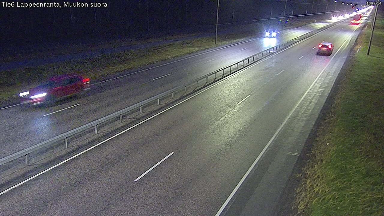 Weather Camera Image Tie 6 Villmanstrand, Muukko rakan, Lappeenranta, Etelä-Karjala