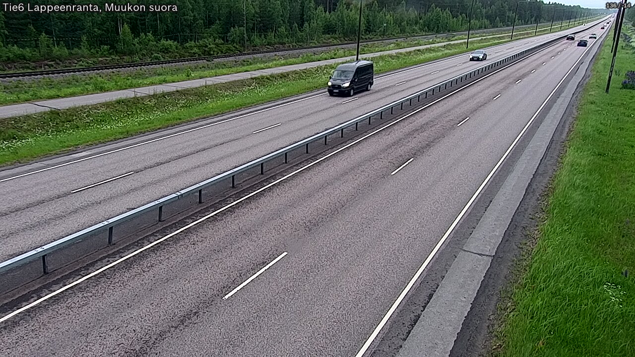 Weather Camera Image Tie 6 Villmanstrand, Muukko rakan, Lappeenranta, Etelä-Karjala