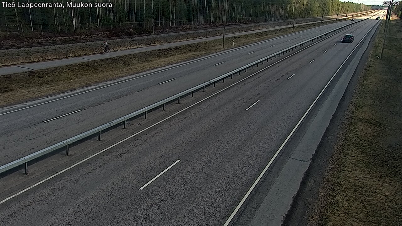 Weather Camera Image Tie 6 Villmanstrand, Muukko rakan, Lappeenranta, Etelä-Karjala