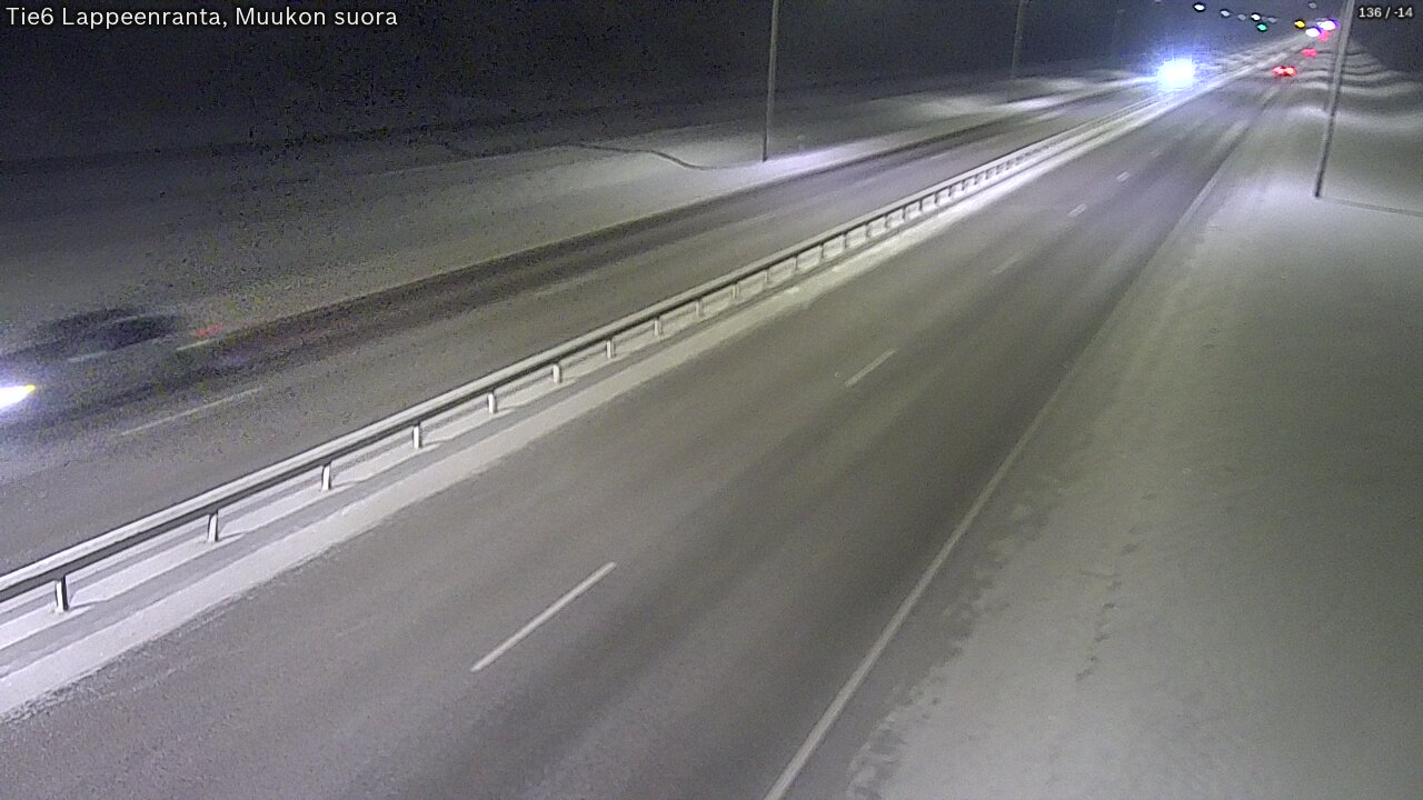 Weather Camera Image Road 6 Lappeenranta, Muukko straight, Lappeenranta, Etelä-Karjala