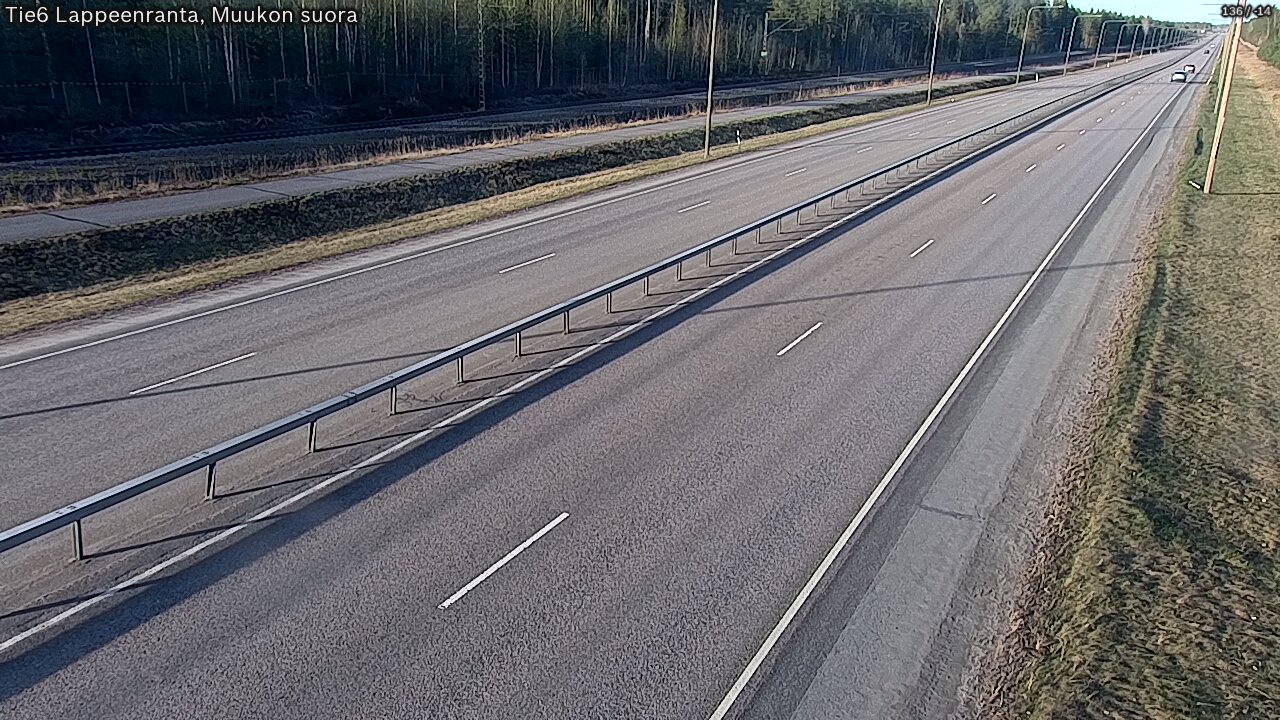 Weather Camera Image Tie 6 Villmanstrand, Muukko rakan, Lappeenranta, Etelä-Karjala