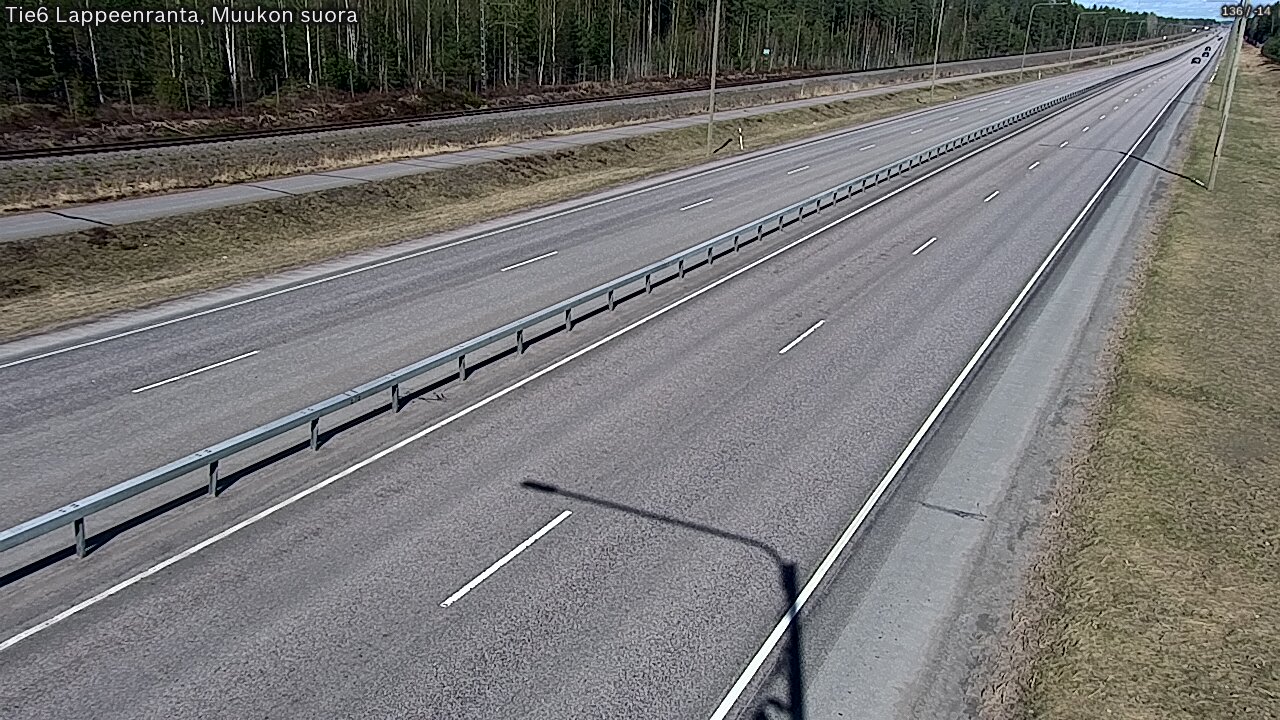 Weather Camera Image Tie 6 Villmanstrand, Muukko rakan, Lappeenranta, Etelä-Karjala