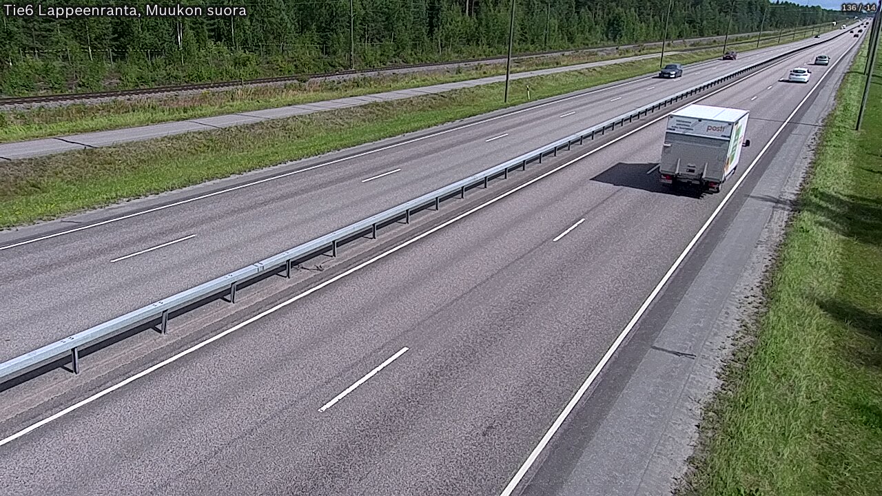 Kelikamerat Kuva Tie 6 Lappeenranta, Muukon suora, Lappeenranta, Etelä-Karjala