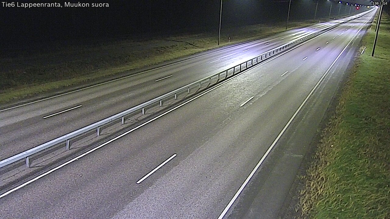 Weather Camera Image Tie 6 Villmanstrand, Muukko rakan, Lappeenranta, Etelä-Karjala