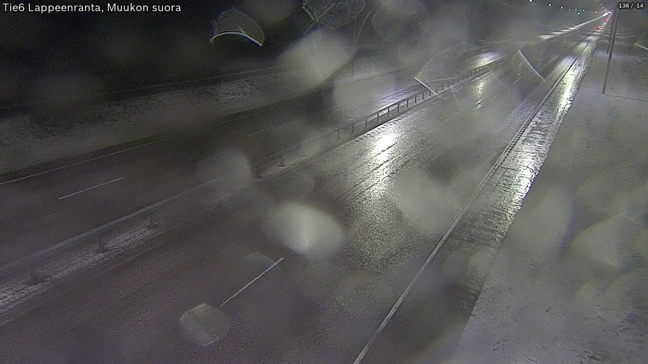 Weather Camera Image Tie 6 Villmanstrand, Muukko rakan, Lappeenranta, Etelä-Karjala