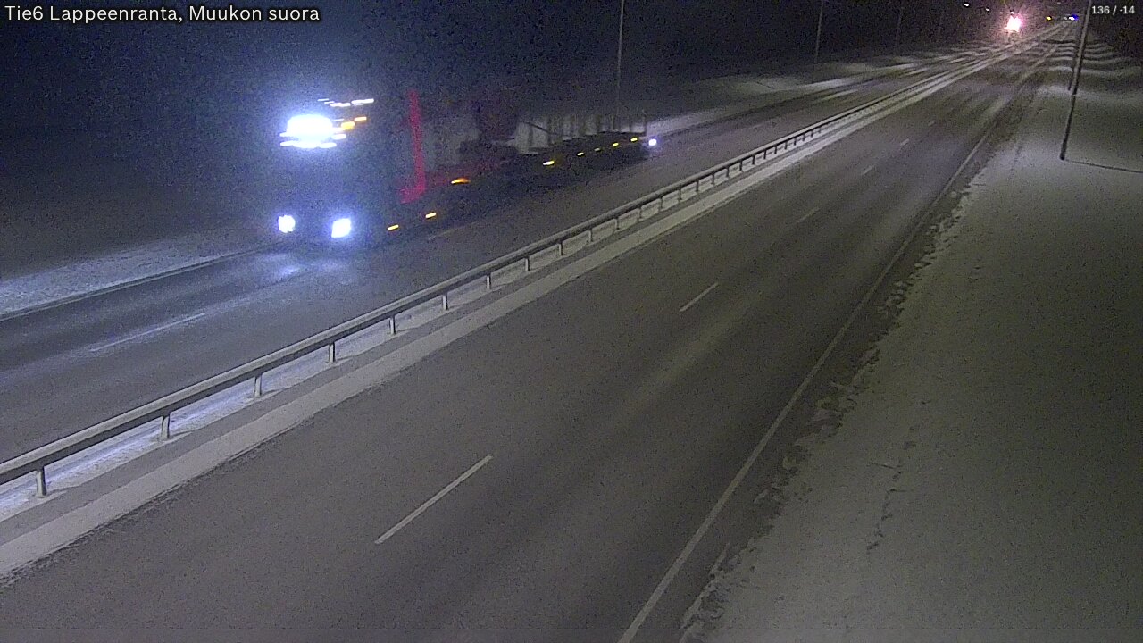 Kelikamerat Kuva Tie 6 Lappeenranta, Muukon suora, Lappeenranta, Etelä-Karjala