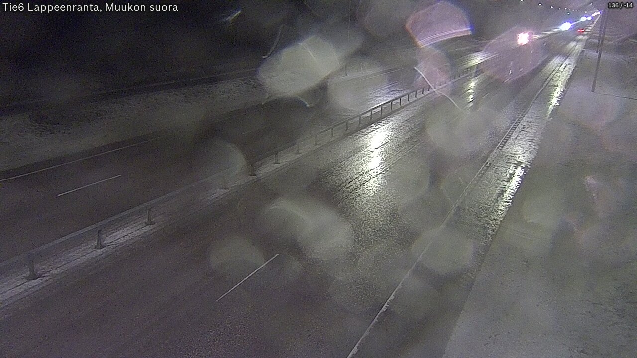 Weather Camera Image Tie 6 Villmanstrand, Muukko rakan, Lappeenranta, Etelä-Karjala