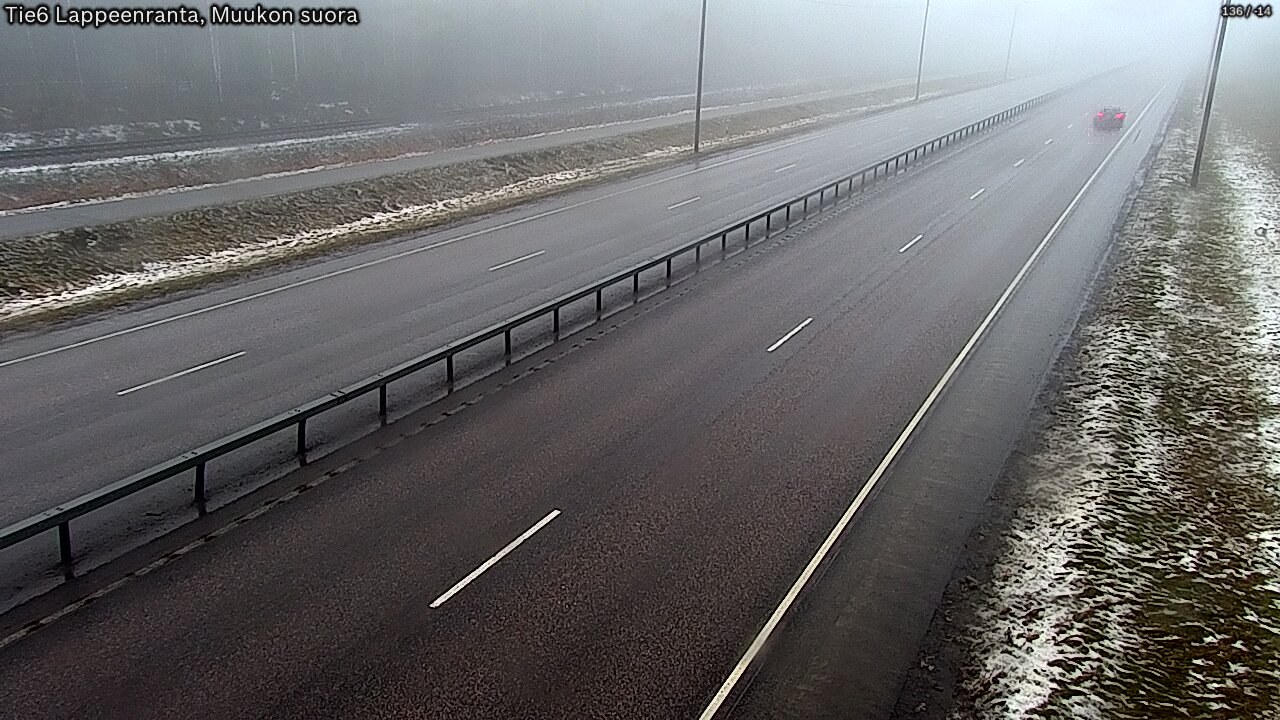 Weather Camera Image Tie 6 Villmanstrand, Muukko rakan, Lappeenranta, Etelä-Karjala