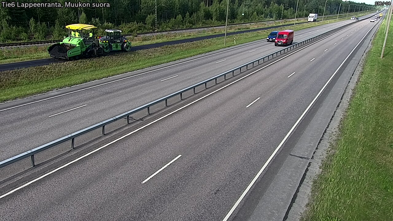 Kelikamerat Kuva Tie 6 Lappeenranta, Muukon suora, Lappeenranta, Etelä-Karjala