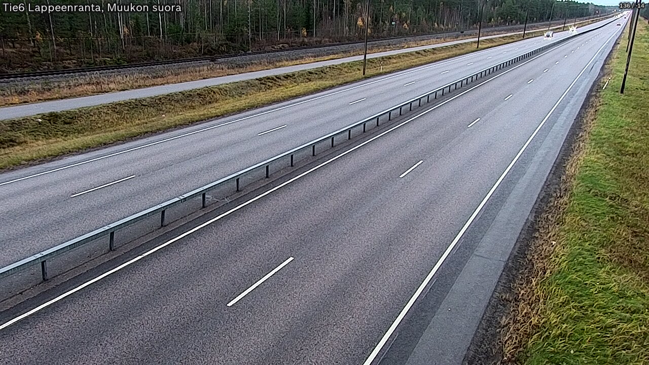 Weather Camera Image Tie 6 Villmanstrand, Muukko rakan, Lappeenranta, Etelä-Karjala