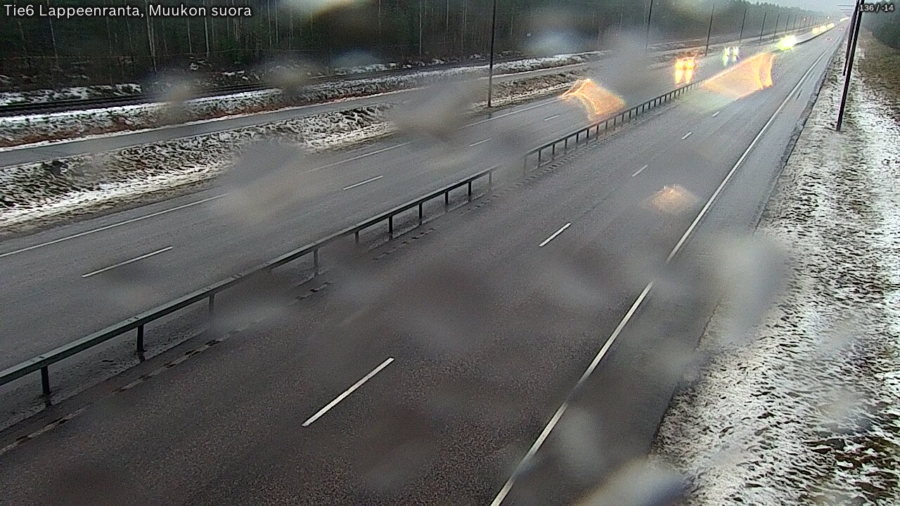 Weather Camera Image Tie 6 Villmanstrand, Muukko rakan, Lappeenranta, Etelä-Karjala