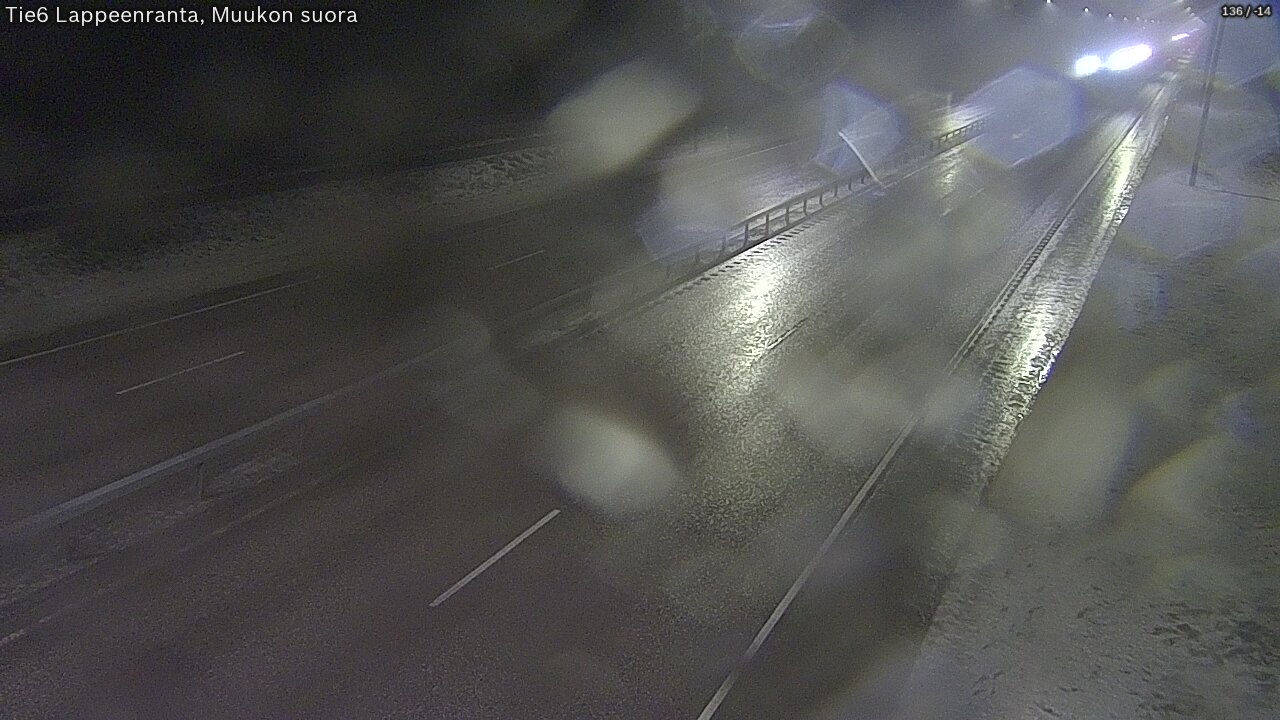 Weather Camera Image Tie 6 Villmanstrand, Muukko rakan, Lappeenranta, Etelä-Karjala