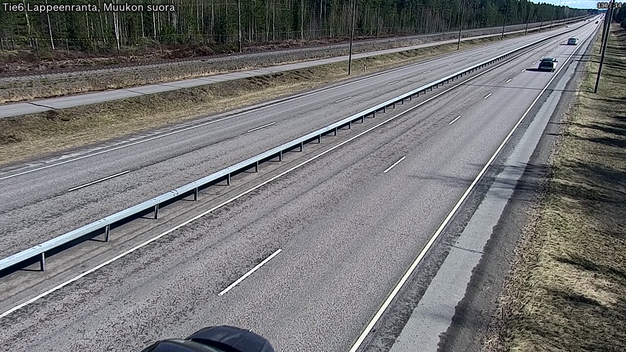Weather Camera Image Tie 6 Villmanstrand, Muukko rakan, Lappeenranta, Etelä-Karjala