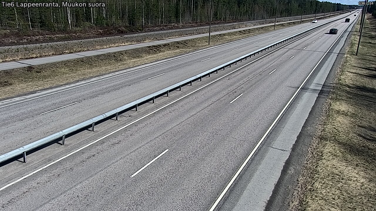 Weather Camera Image Tie 6 Villmanstrand, Muukko rakan, Lappeenranta, Etelä-Karjala