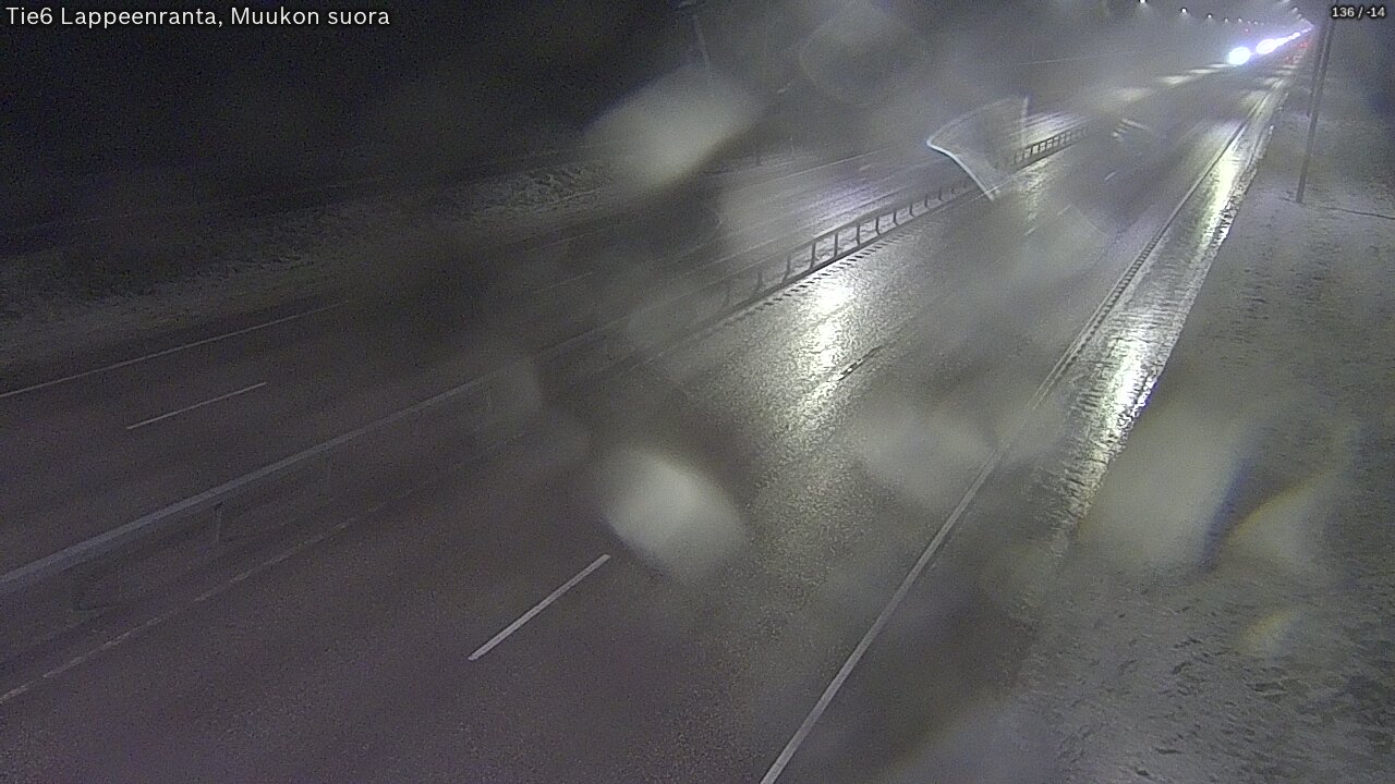 Weather Camera Image Tie 6 Villmanstrand, Muukko rakan, Lappeenranta, Etelä-Karjala