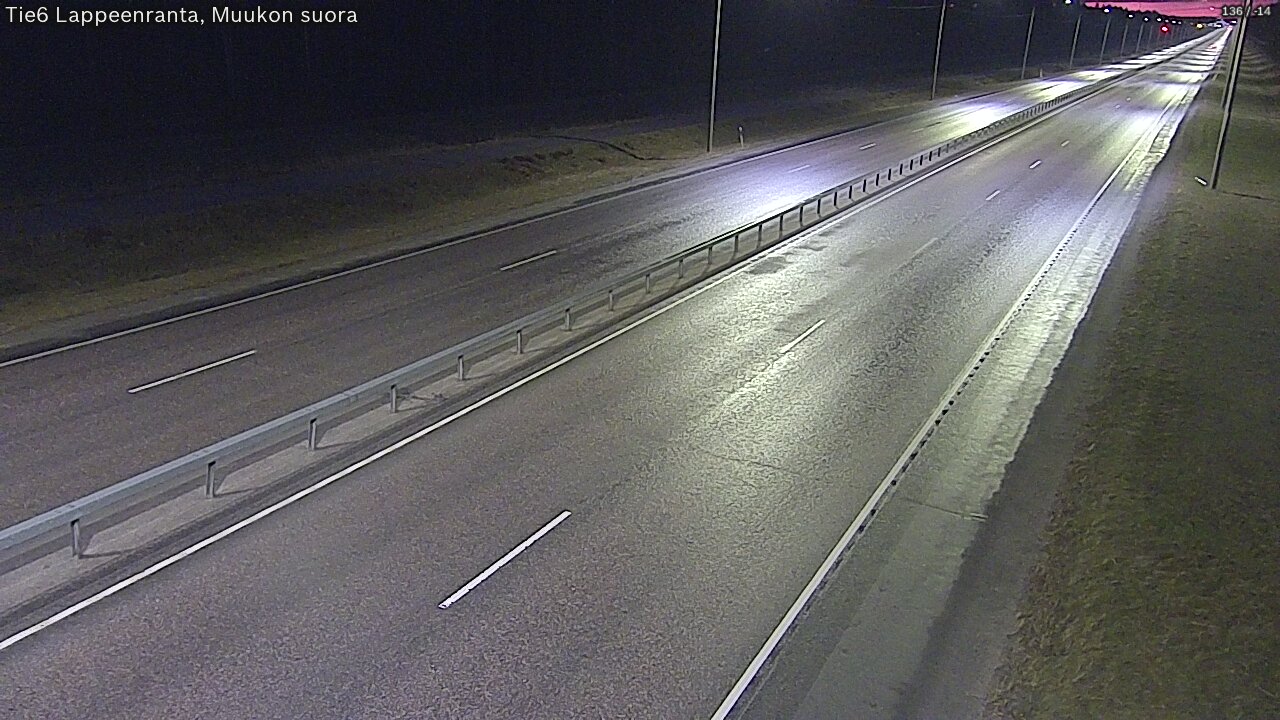 Weather Camera Image Tie 6 Villmanstrand, Muukko rakan, Lappeenranta, Etelä-Karjala