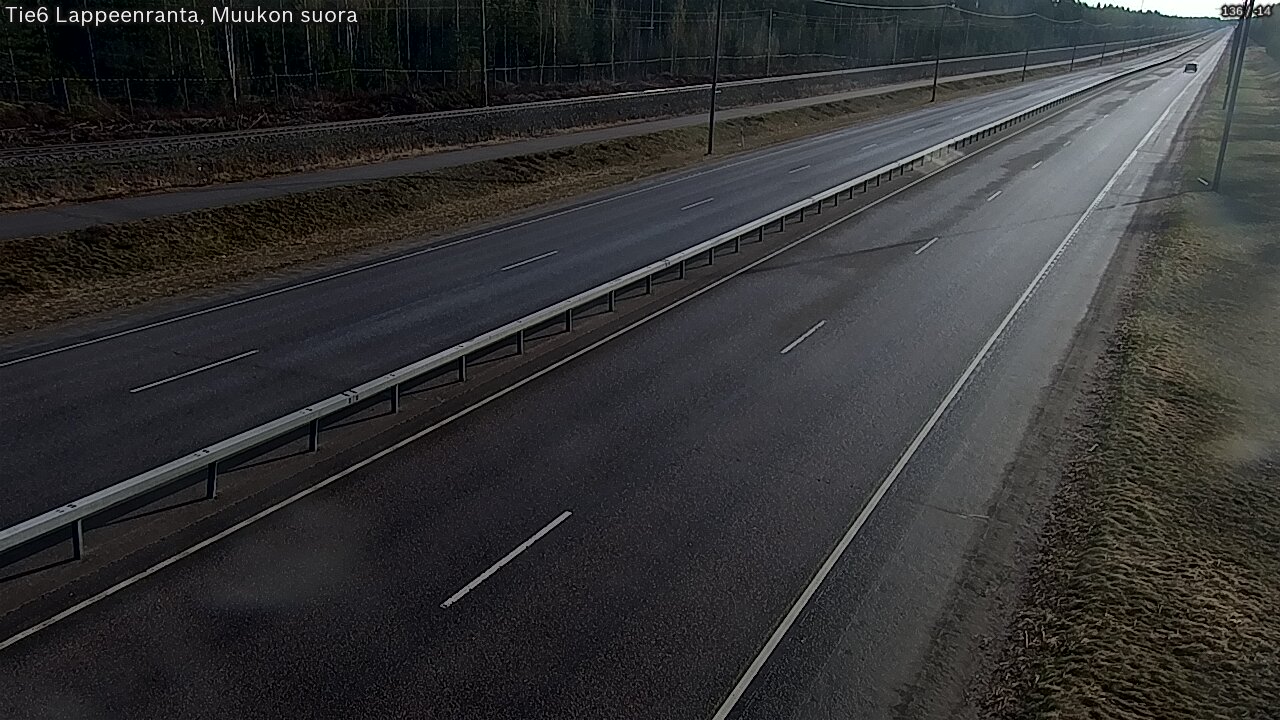 Weather Camera Image Tie 6 Villmanstrand, Muukko rakan, Lappeenranta, Etelä-Karjala