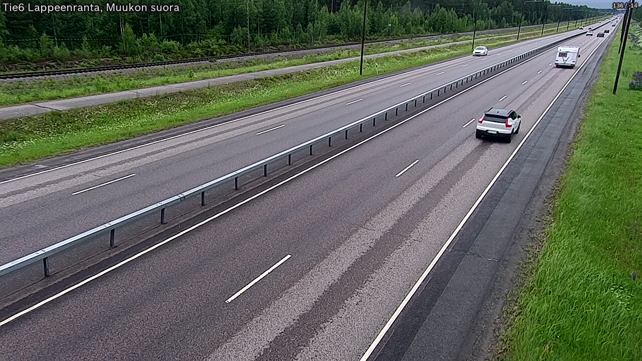 Kelikamerat Kuva Tie 6 Lappeenranta, Muukon suora, Lappeenranta, Etelä-Karjala