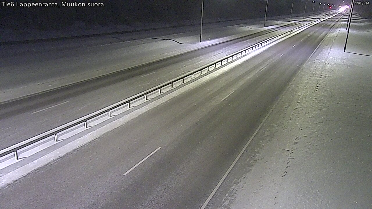 Weather Camera Image Tie 6 Villmanstrand, Muukko rakan, Lappeenranta, Etelä-Karjala