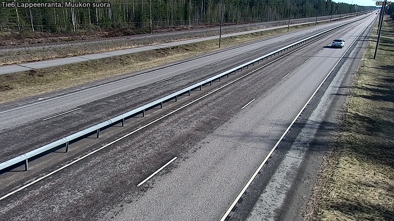 Weather Camera Image Tie 6 Villmanstrand, Muukko rakan, Lappeenranta, Etelä-Karjala