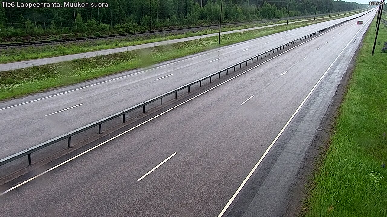 Kelikamerat Kuva Tie 6 Lappeenranta, Muukon suora, Lappeenranta, Etelä-Karjala