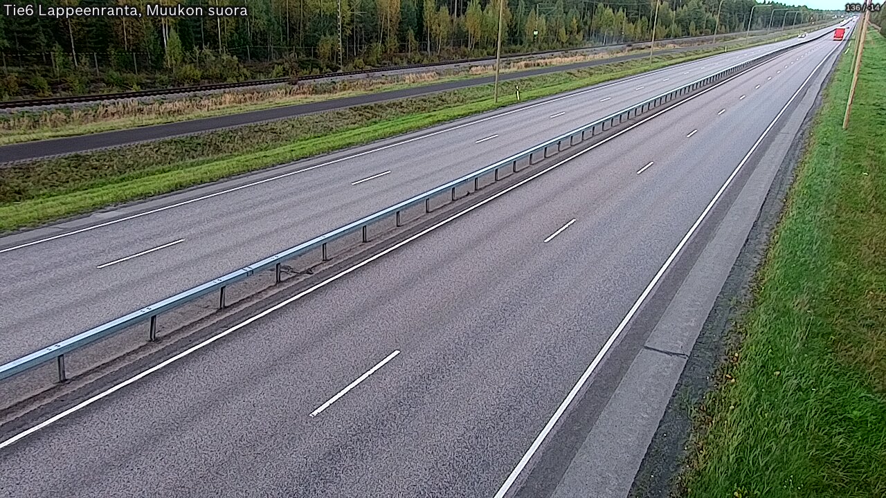 Weather Camera Image Road 6 Lappeenranta, Muukko straight, Lappeenranta, Etelä-Karjala