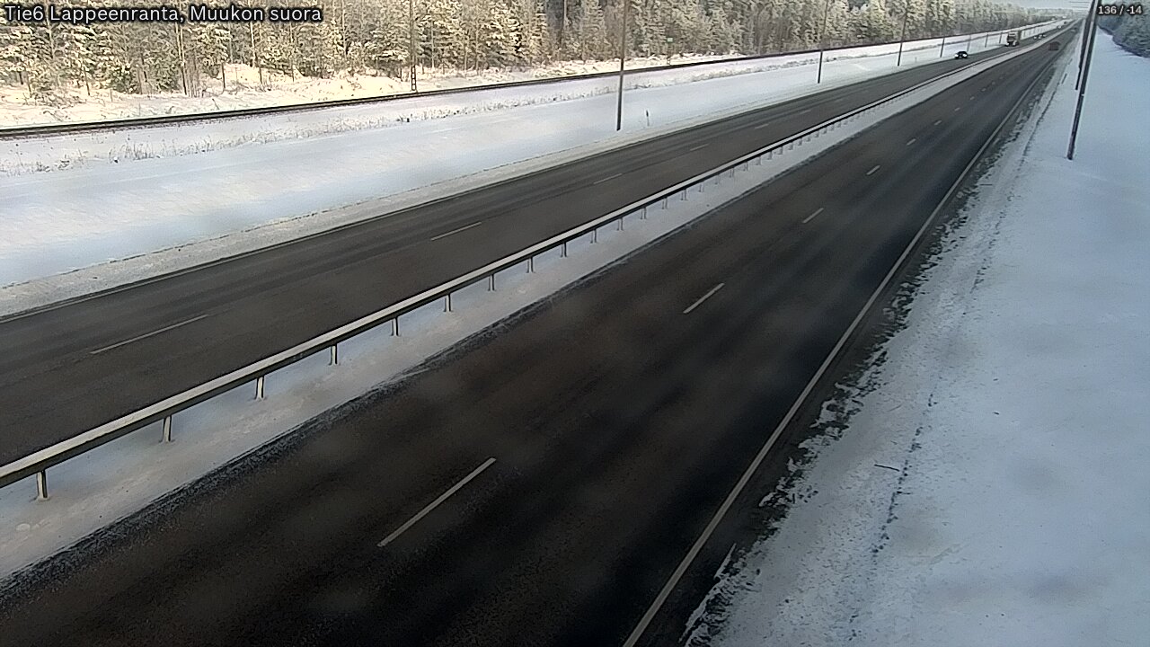 Kelikamerat Kuva Tie 6 Lappeenranta, Muukon suora, Lappeenranta, Etelä-Karjala