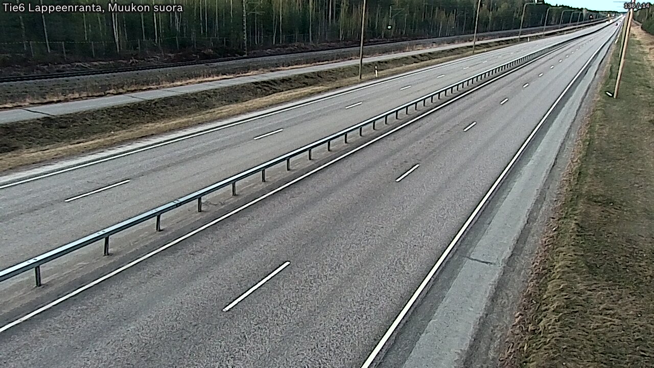 Weather Camera Image Tie 6 Villmanstrand, Muukko rakan, Lappeenranta, Etelä-Karjala
