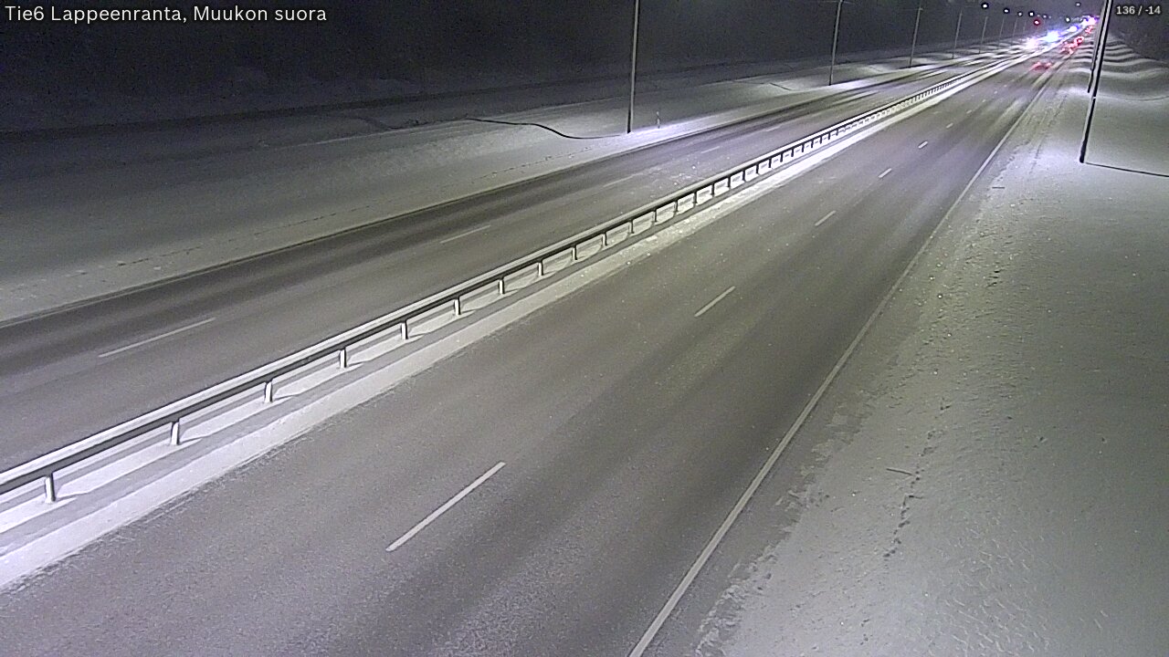 Weather Camera Image Tie 6 Villmanstrand, Muukko rakan, Lappeenranta, Etelä-Karjala