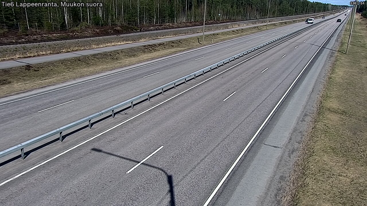 Weather Camera Image Tie 6 Villmanstrand, Muukko rakan, Lappeenranta, Etelä-Karjala