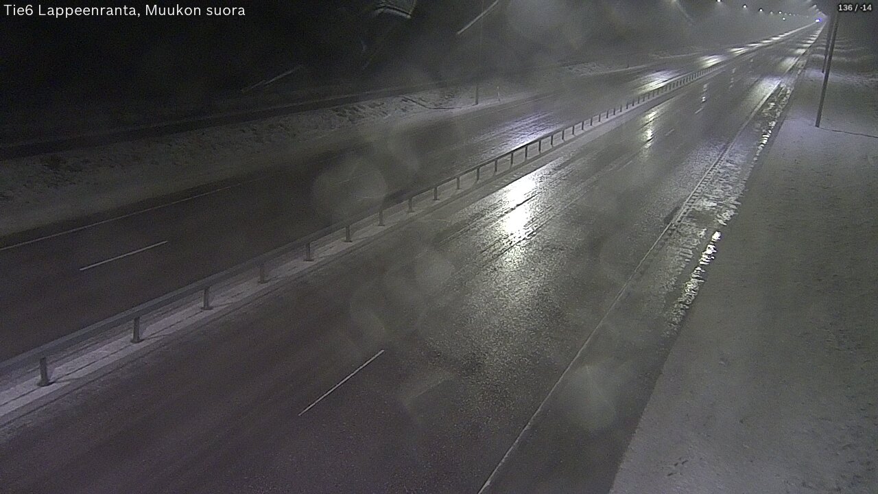 Weather Camera Image Tie 6 Villmanstrand, Muukko rakan, Lappeenranta, Etelä-Karjala