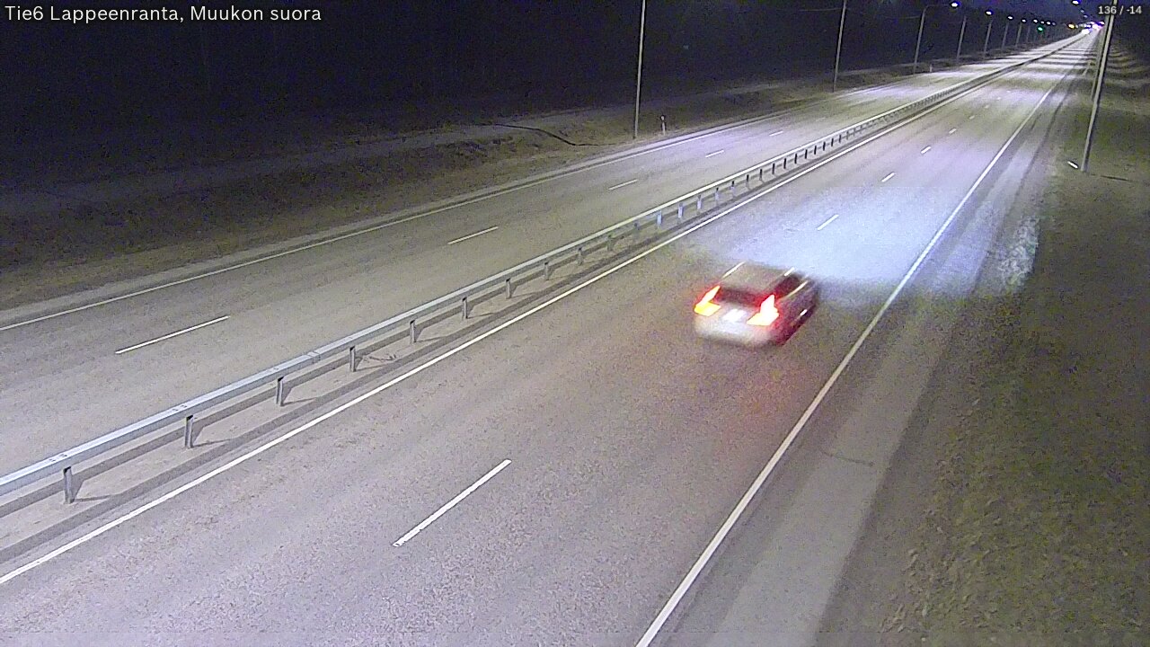 Weather Camera Image Tie 6 Villmanstrand, Muukko rakan, Lappeenranta, Etelä-Karjala