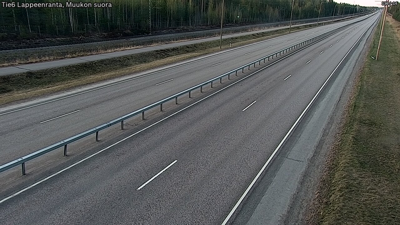 Weather Camera Image Tie 6 Villmanstrand, Muukko rakan, Lappeenranta, Etelä-Karjala