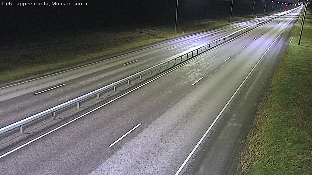 Weather Camera Image Tie 6 Villmanstrand, Muukko rakan, Lappeenranta, Etelä-Karjala