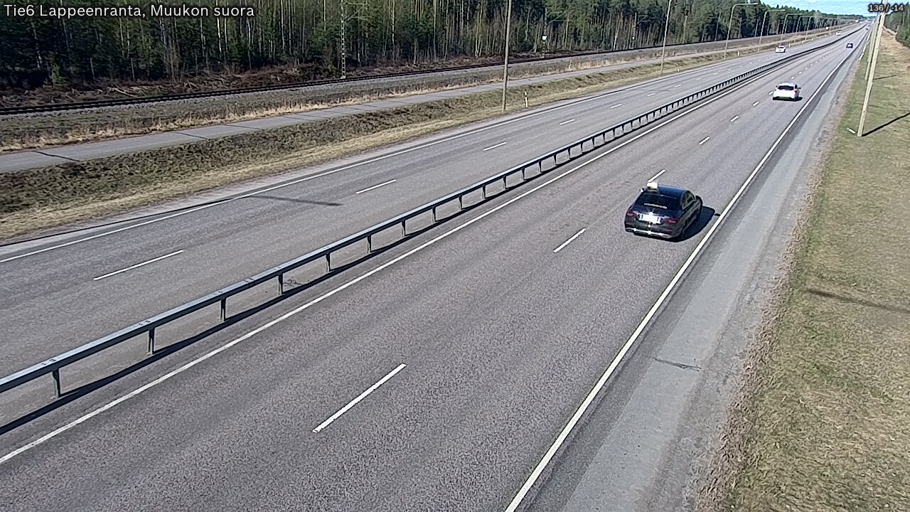 Weather Camera Image Tie 6 Villmanstrand, Muukko rakan, Lappeenranta, Etelä-Karjala