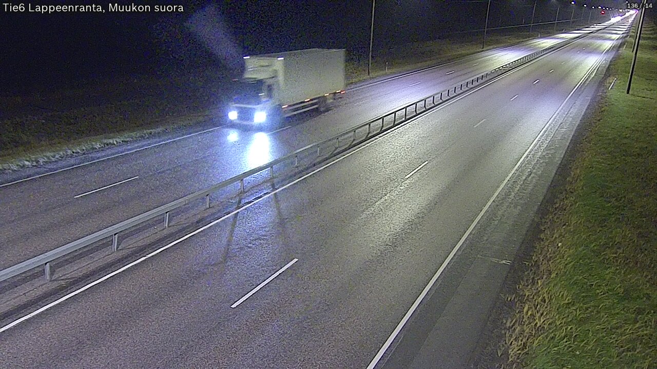 Weather Camera Image Tie 6 Villmanstrand, Muukko rakan, Lappeenranta, Etelä-Karjala