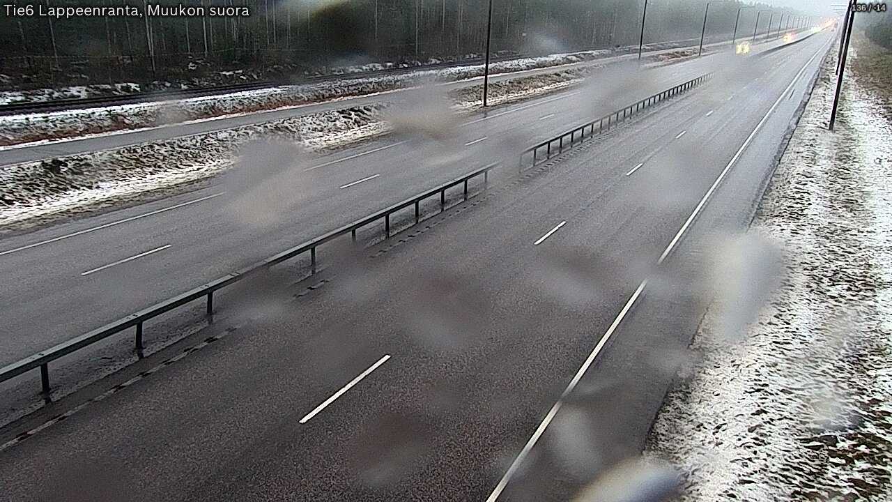Weather Camera Image Tie 6 Villmanstrand, Muukko rakan, Lappeenranta, Etelä-Karjala