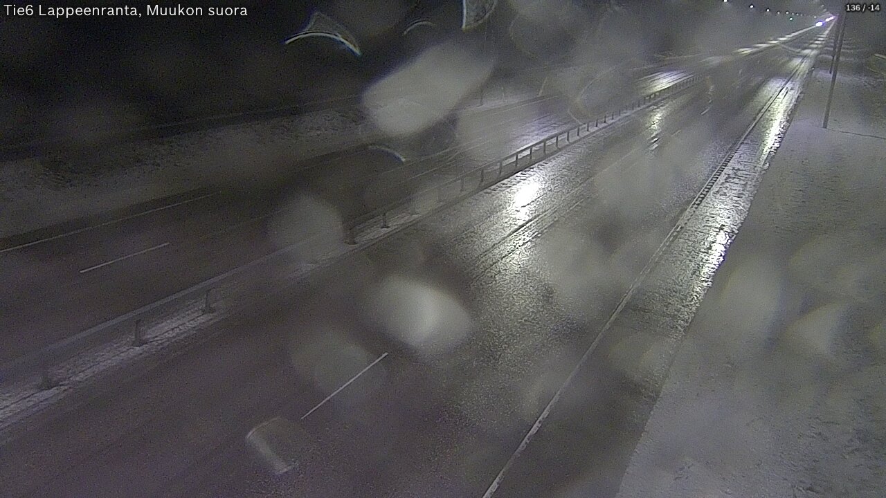 Weather Camera Image Tie 6 Villmanstrand, Muukko rakan, Lappeenranta, Etelä-Karjala