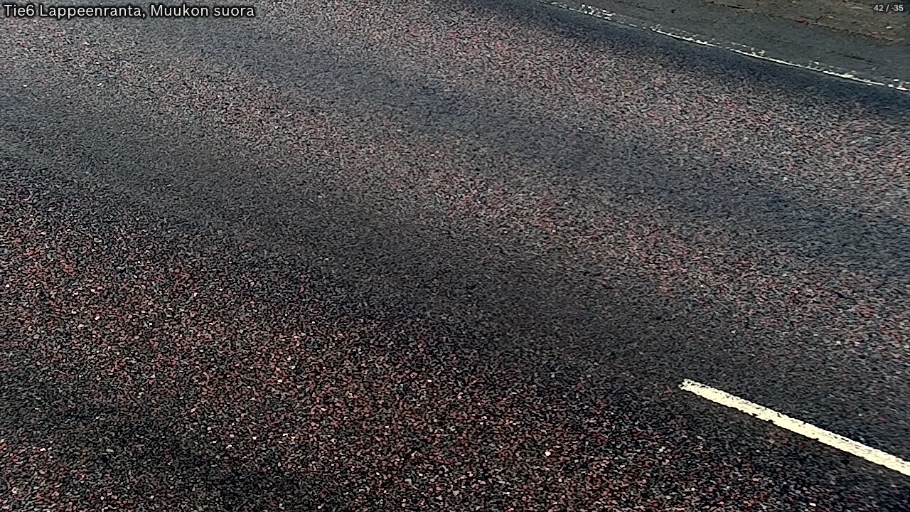 Weather Camera Image Road 6 Lappeenranta, Muukko straight, Lappeenranta, Etelä-Karjala