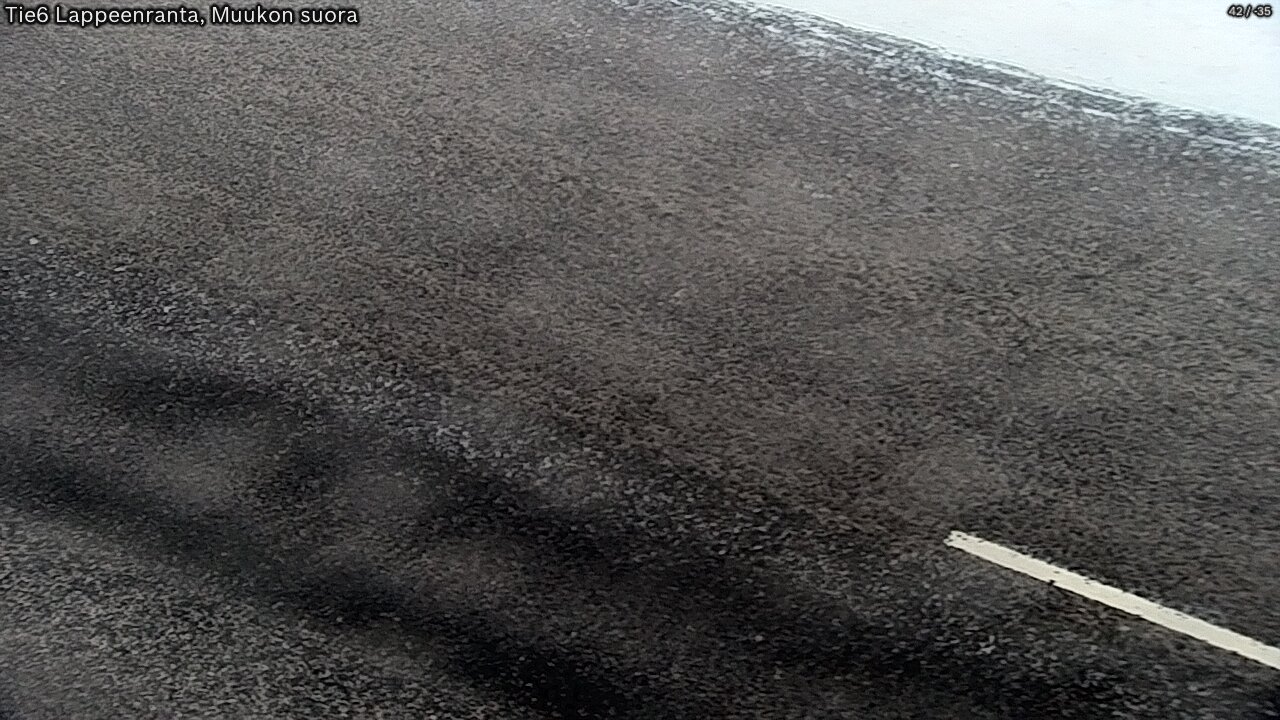 Weather Camera Image Road 6 Lappeenranta, Muukko straight, Lappeenranta, Etelä-Karjala