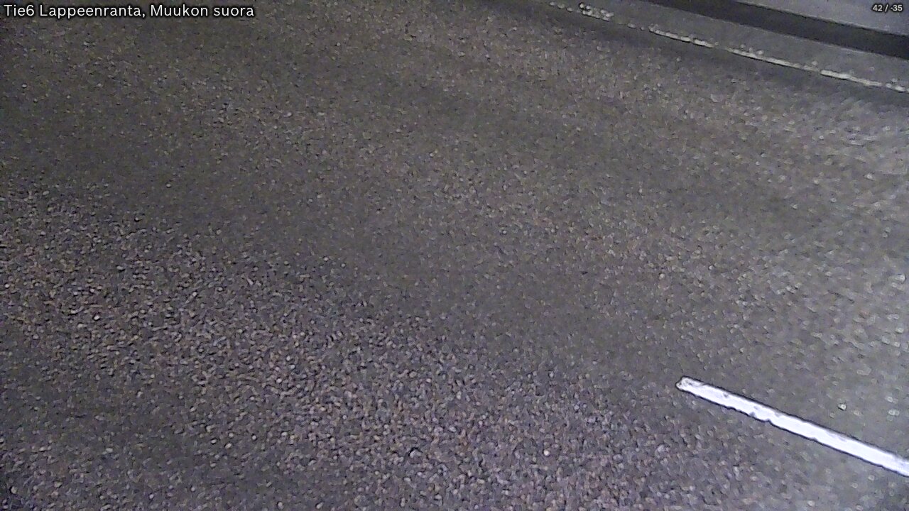 Weather Camera Image Road 6 Lappeenranta, Muukko straight, Lappeenranta, Etelä-Karjala
