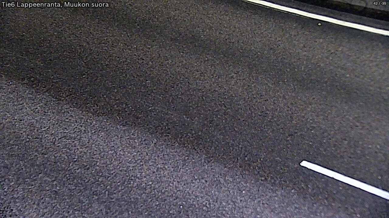Weather Camera Image Road 6 Lappeenranta, Muukko straight, Lappeenranta, Etelä-Karjala