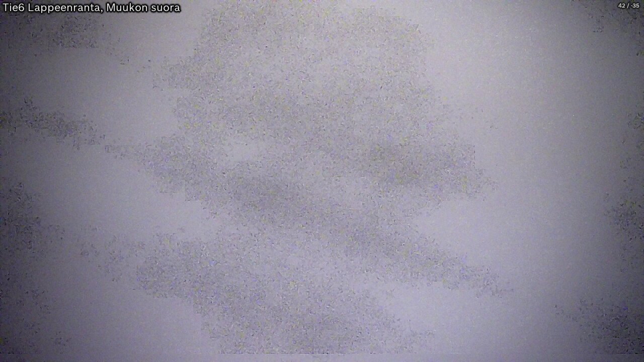 Weather Camera Image Tie 6 Villmanstrand, Muukko rakan, Lappeenranta, Etelä-Karjala