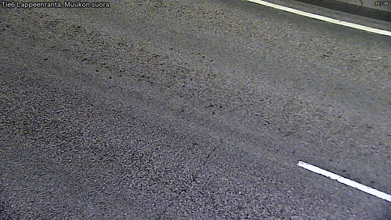 Weather Camera Image Road 6 Lappeenranta, Muukko straight, Lappeenranta, Etelä-Karjala