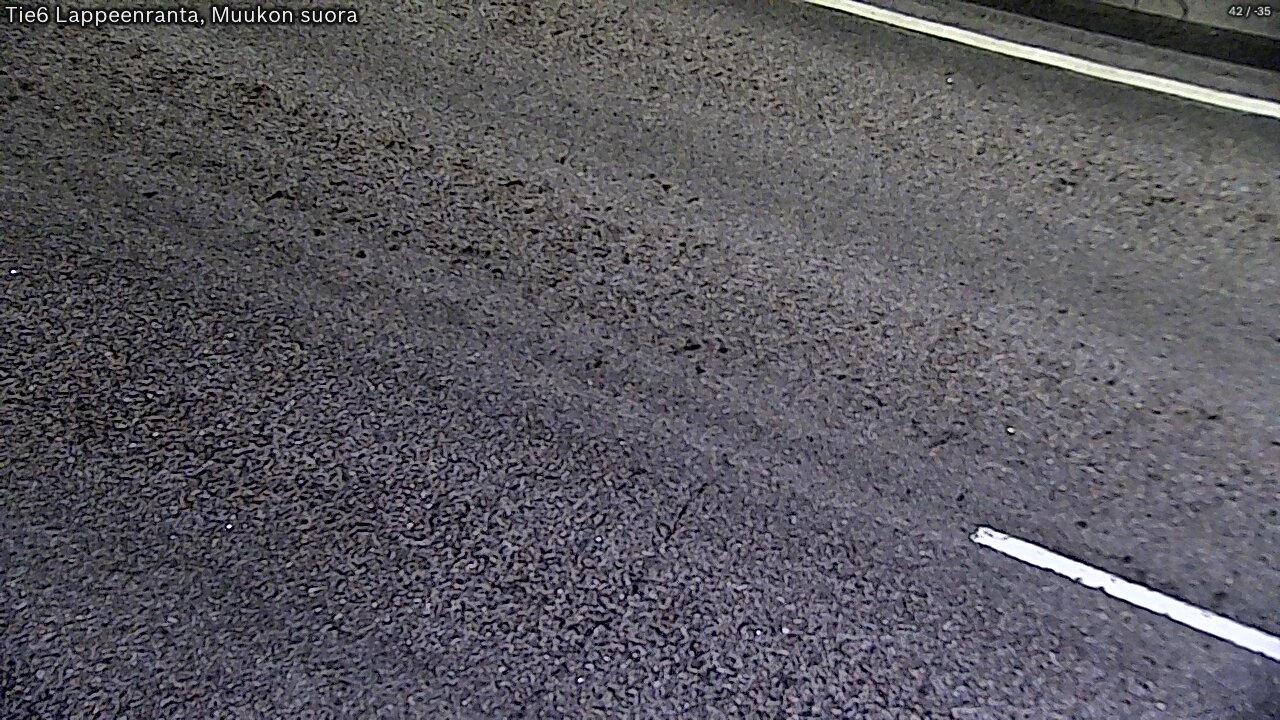Weather Camera Image Road 6 Lappeenranta, Muukko straight, Lappeenranta, Etelä-Karjala