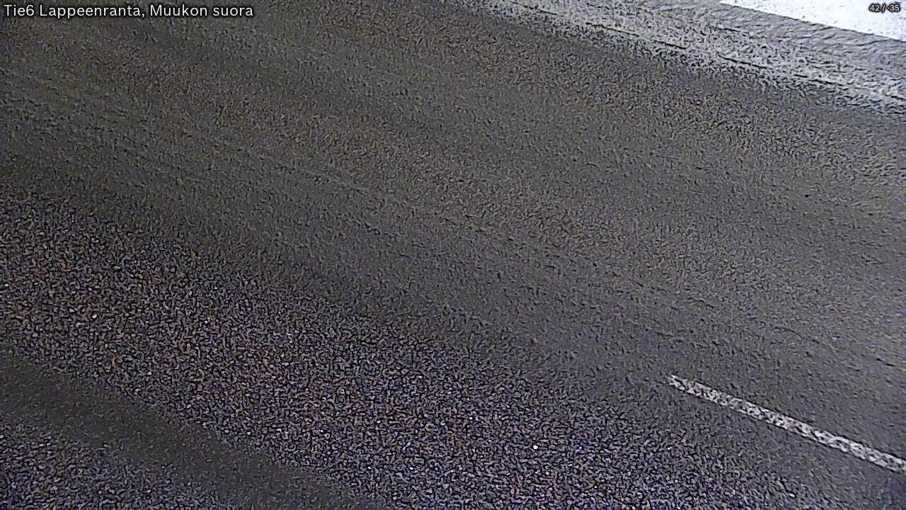Weather Camera Image Road 6 Lappeenranta, Muukko straight, Lappeenranta, Etelä-Karjala
