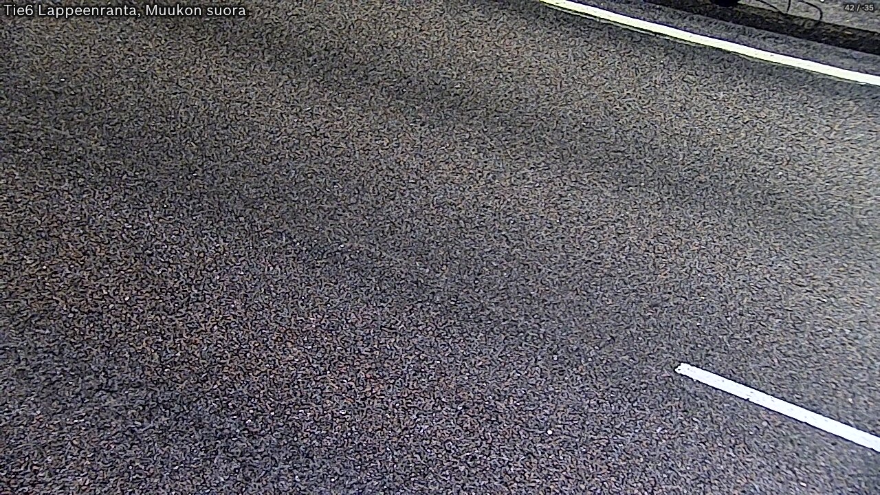 Weather Camera Image Road 6 Lappeenranta, Muukko straight, Lappeenranta, Etelä-Karjala