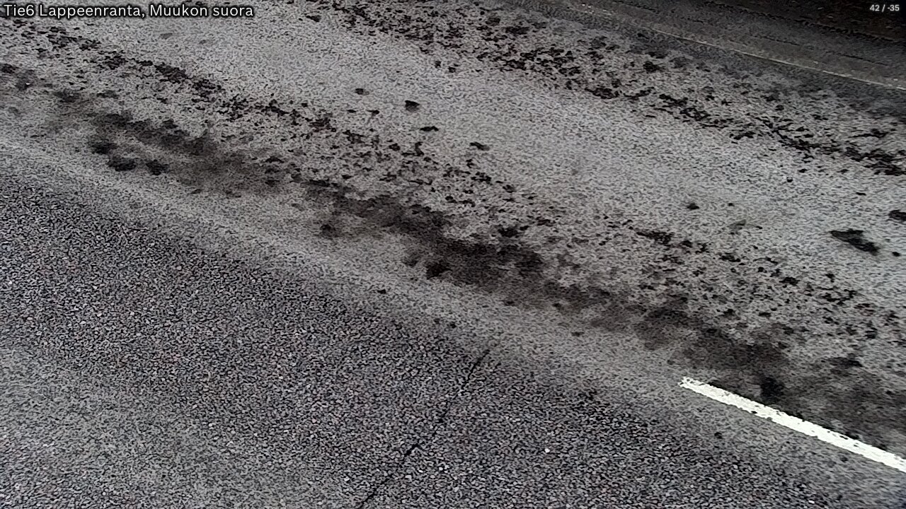 Weather Camera Image Road 6 Lappeenranta, Muukko straight, Lappeenranta, Etelä-Karjala