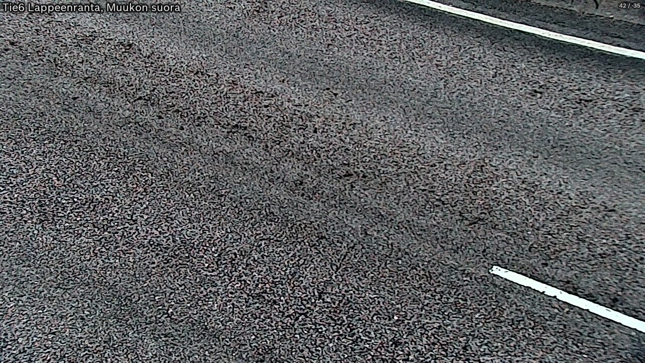 Weather Camera Image Road 6 Lappeenranta, Muukko straight, Lappeenranta, Etelä-Karjala